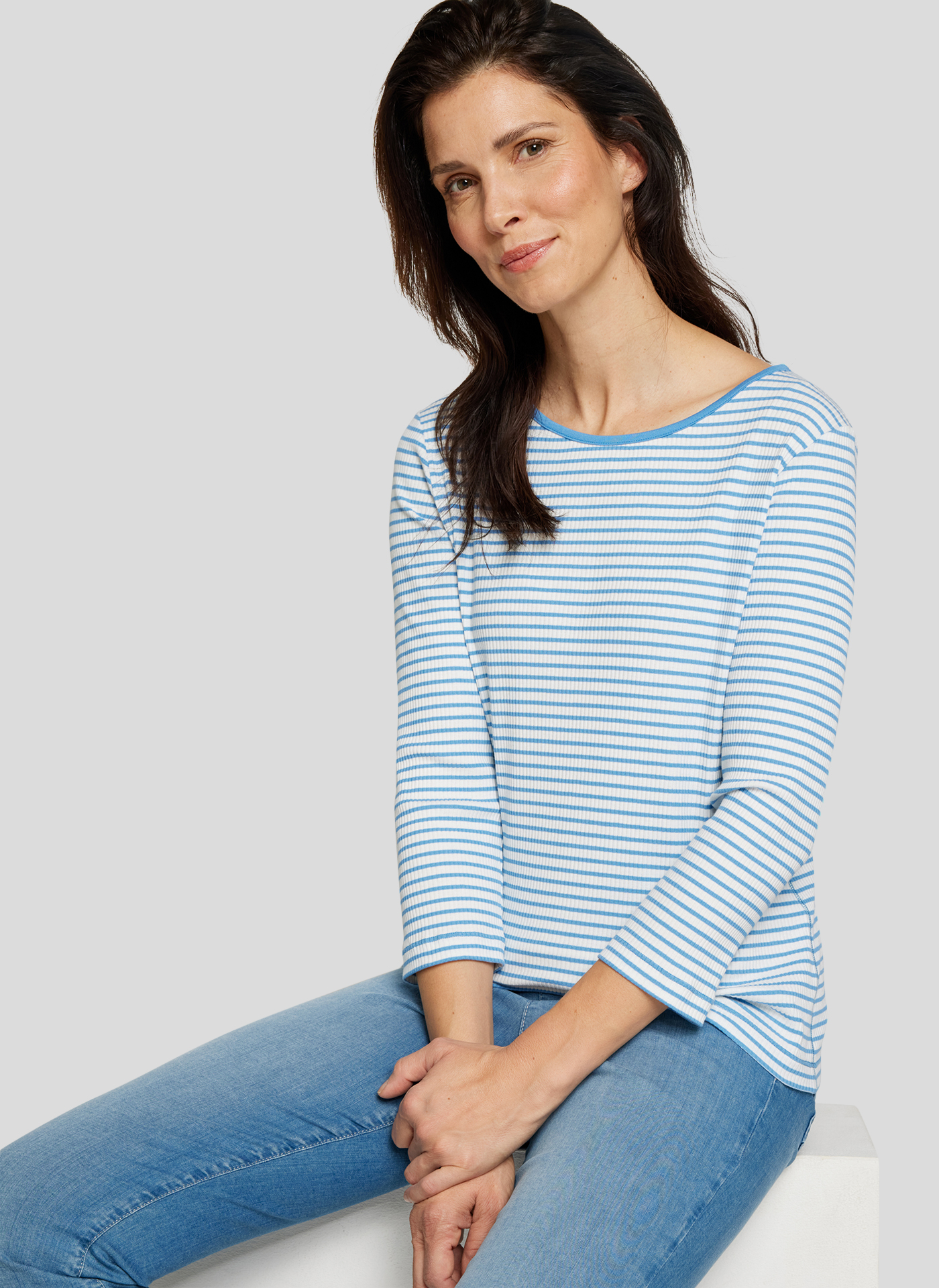 ФУТБОЛКА RABE свободного прямого силуэта с круглым вырезом