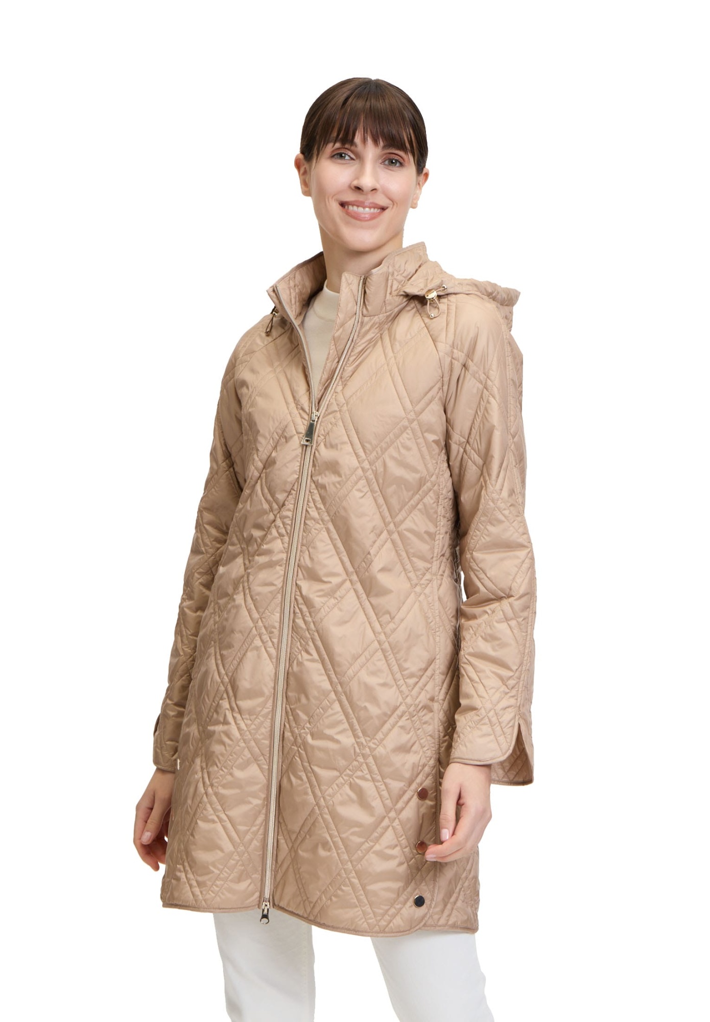 ПАЛЬТО BETTY BARCLAY стеганое с удлиненным прямым силуэтом