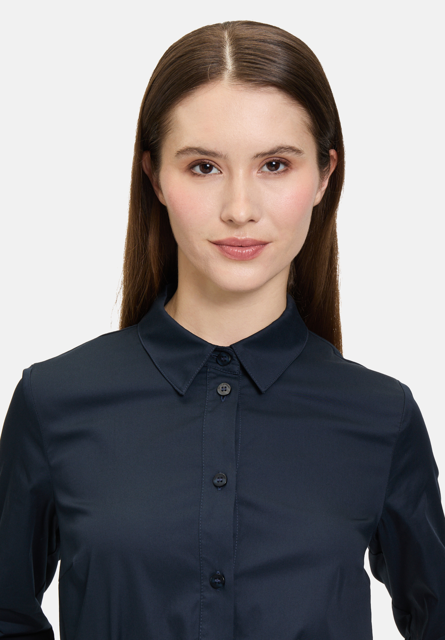 ПЛАТЬЕ BETTY BARCLAY облегающий крой с рукавами 3/4 и рубашечным воротником