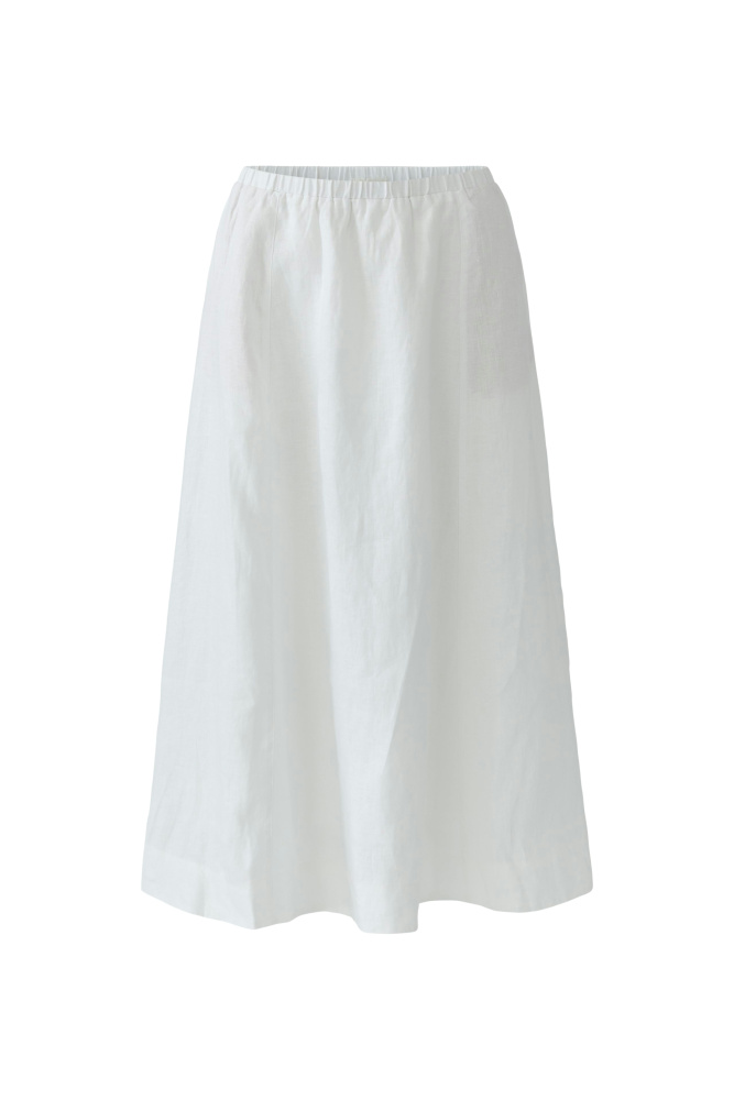 ЮБКА OUI миди из 100% льна с мягким свободным силуэтом и эластичным поясом